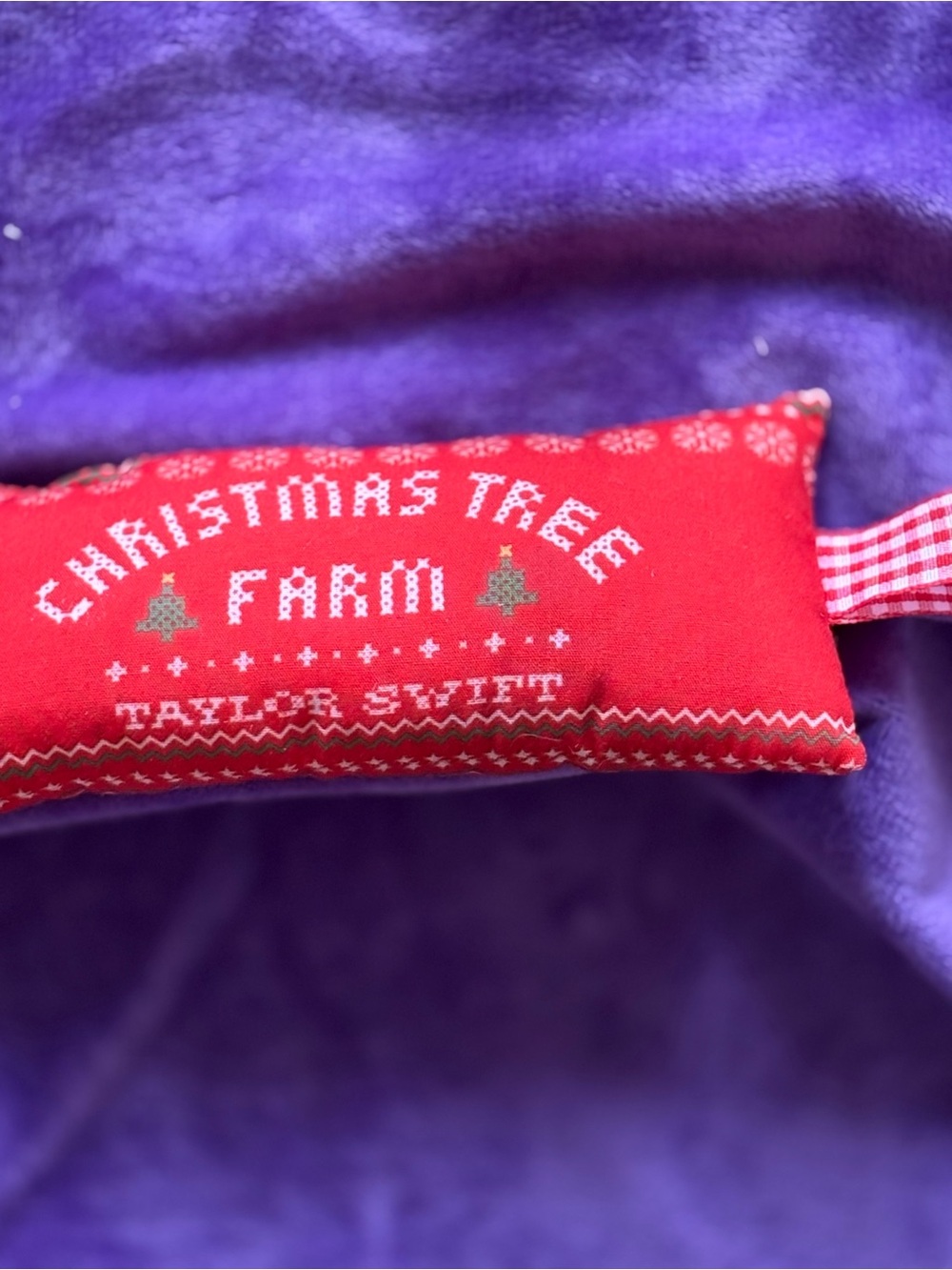 Taylor Swift Christmas Tree Farm Red Holiday Cat Nip Kicker Toy catnip filled